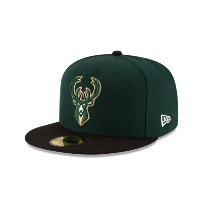 Sapca New Era Milwaukee Bucks NBA 2Tone 59FIFTY Fitted - Verzi